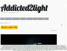 Tablet Screenshot of addicted2light.com